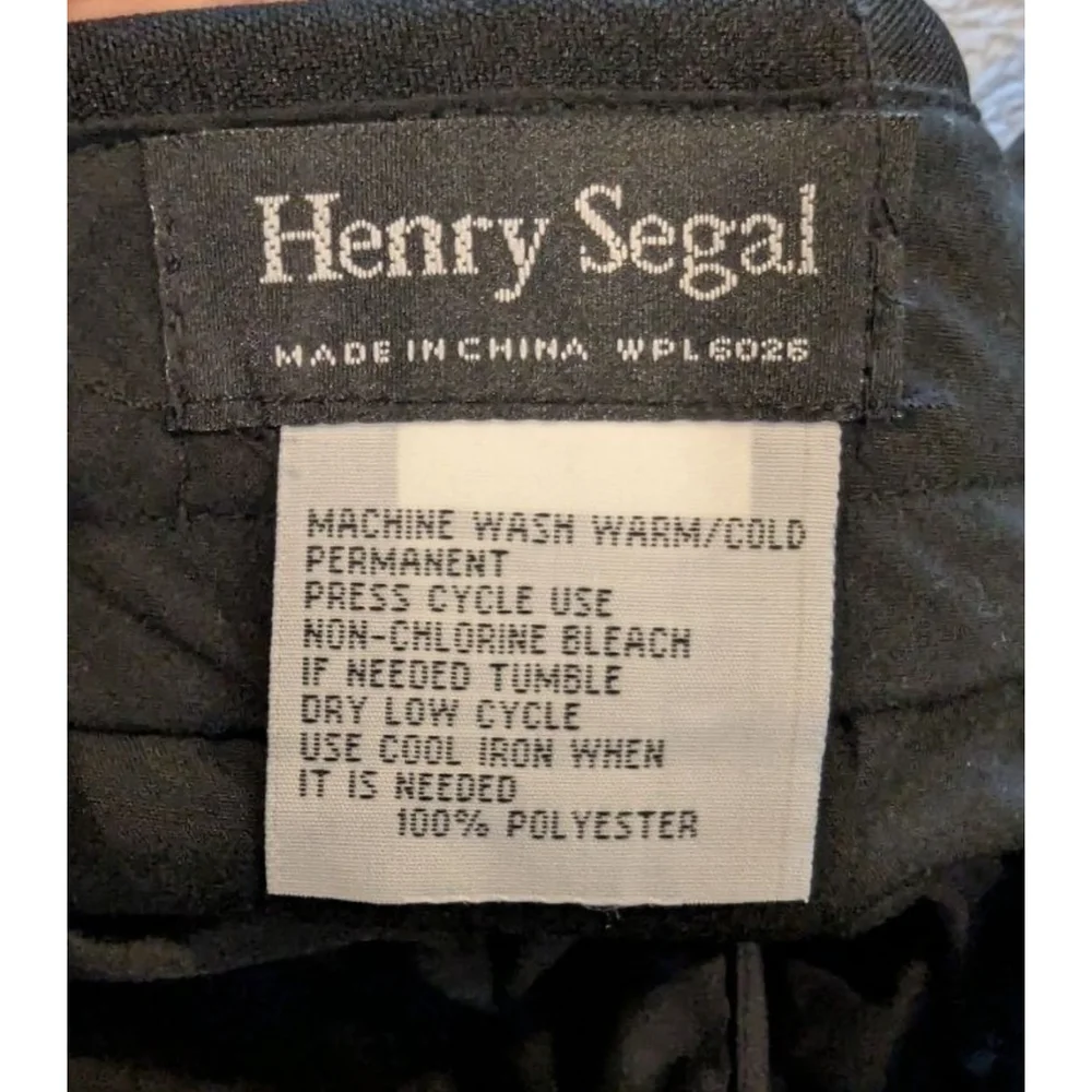 Men Henry Segal Black Tuxedo Jacket 40R Pants Adj 34 Bowtie Cumberbund Used Once